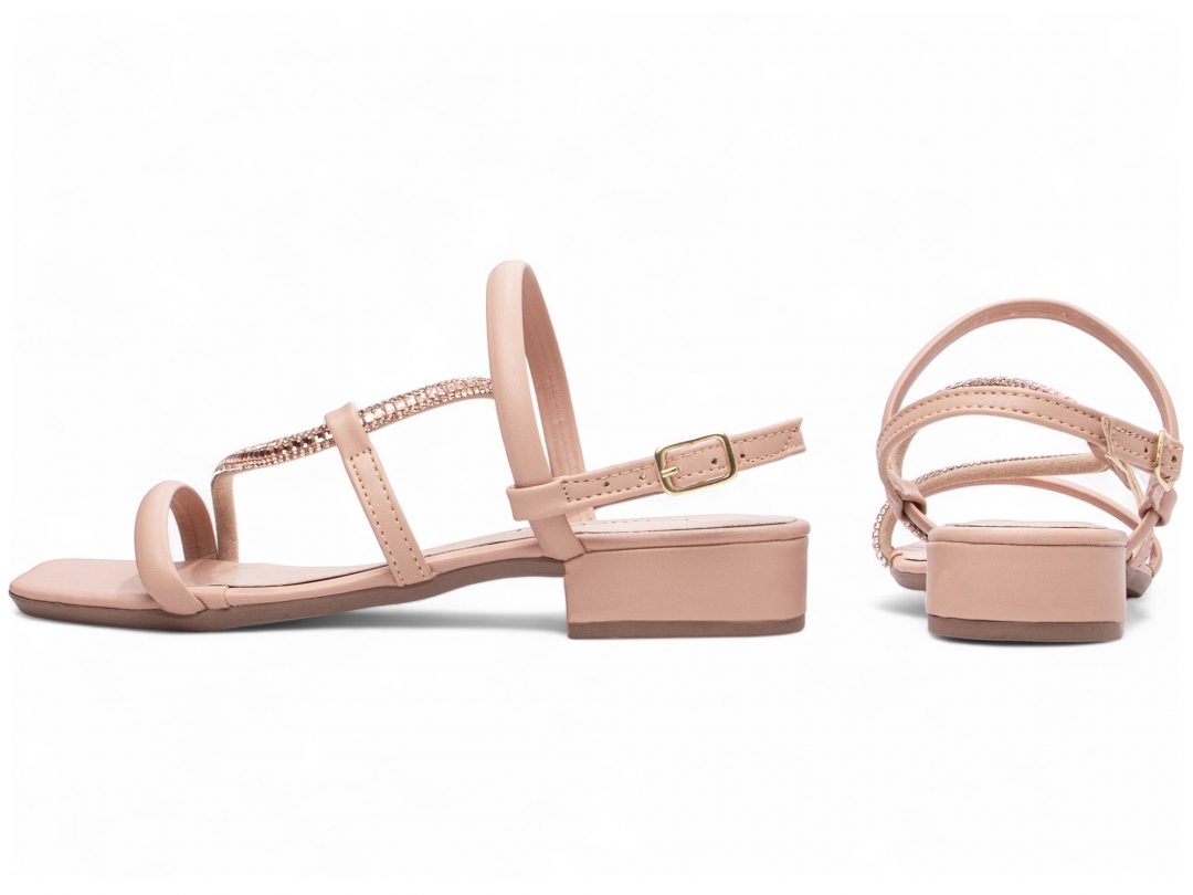 Sandália Feminina Salto Baixo - Imagem 2