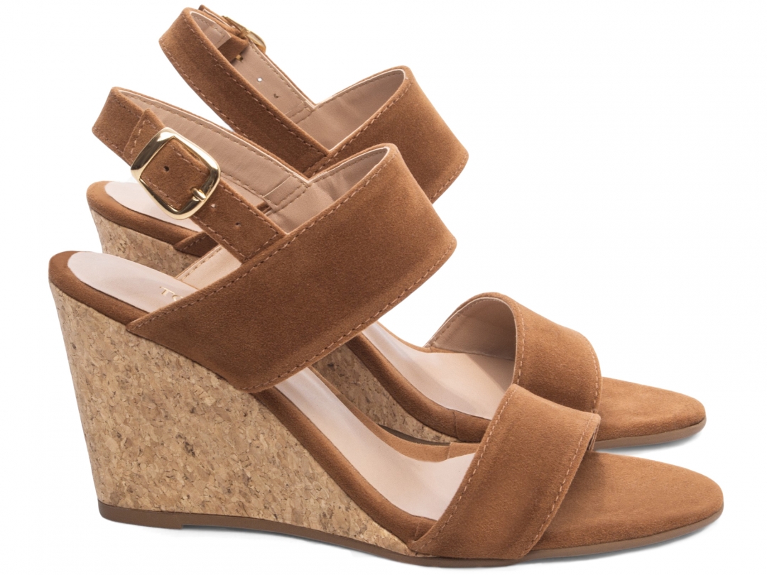 Sandália Plataforma de Cunha Anabela - Imagem 4