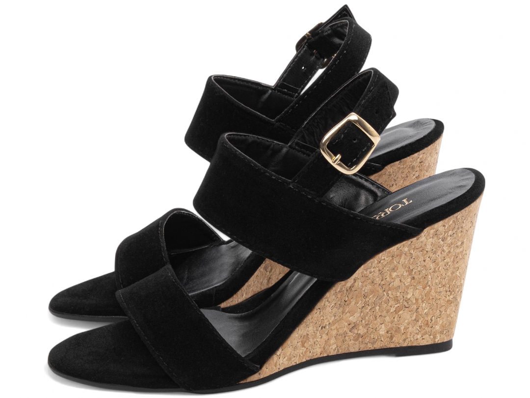 Sandália Plataforma de Cunha Anabela - Imagem 3