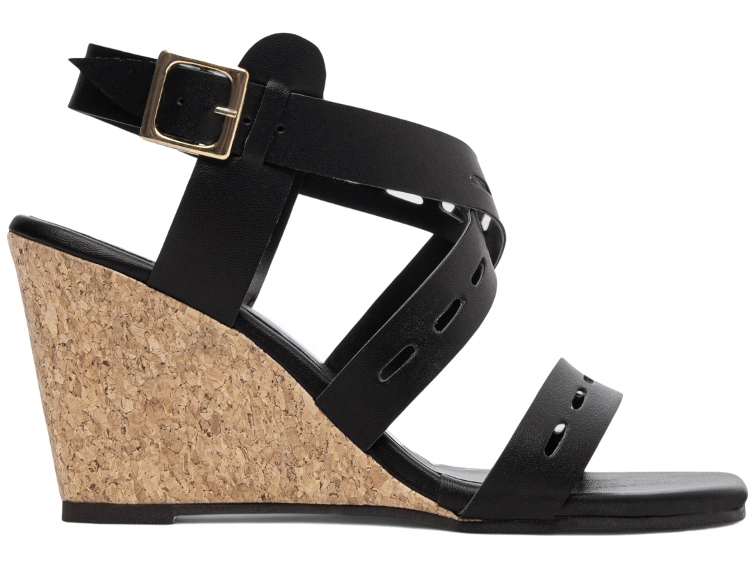 Sandália Plataforma de Cunha Anabela - Imagem 5