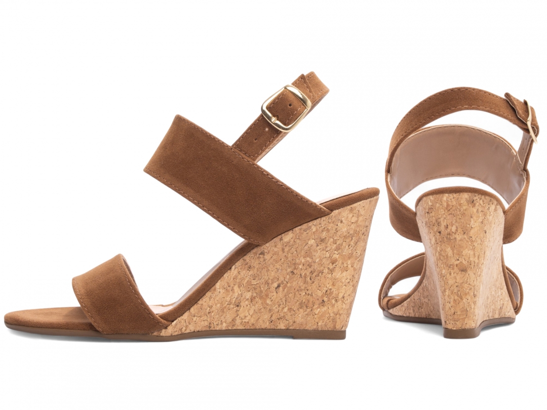 Sandália Plataforma de Cunha Anabela - Imagem 2