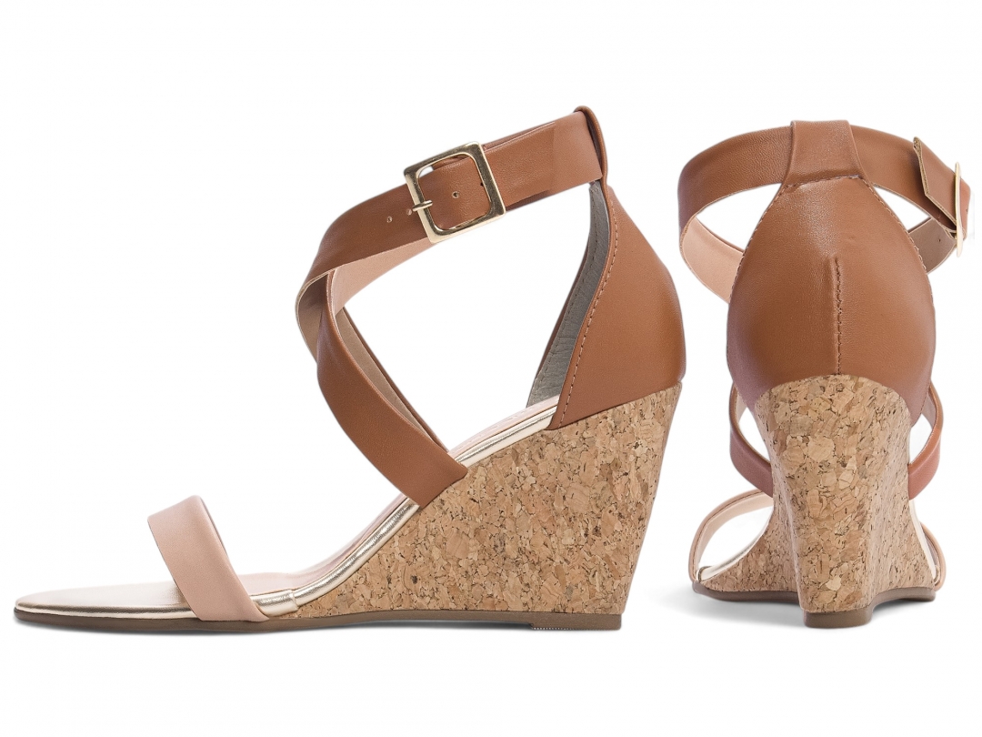 Sandália Plataforma de Cunha Anabela - Imagem 2