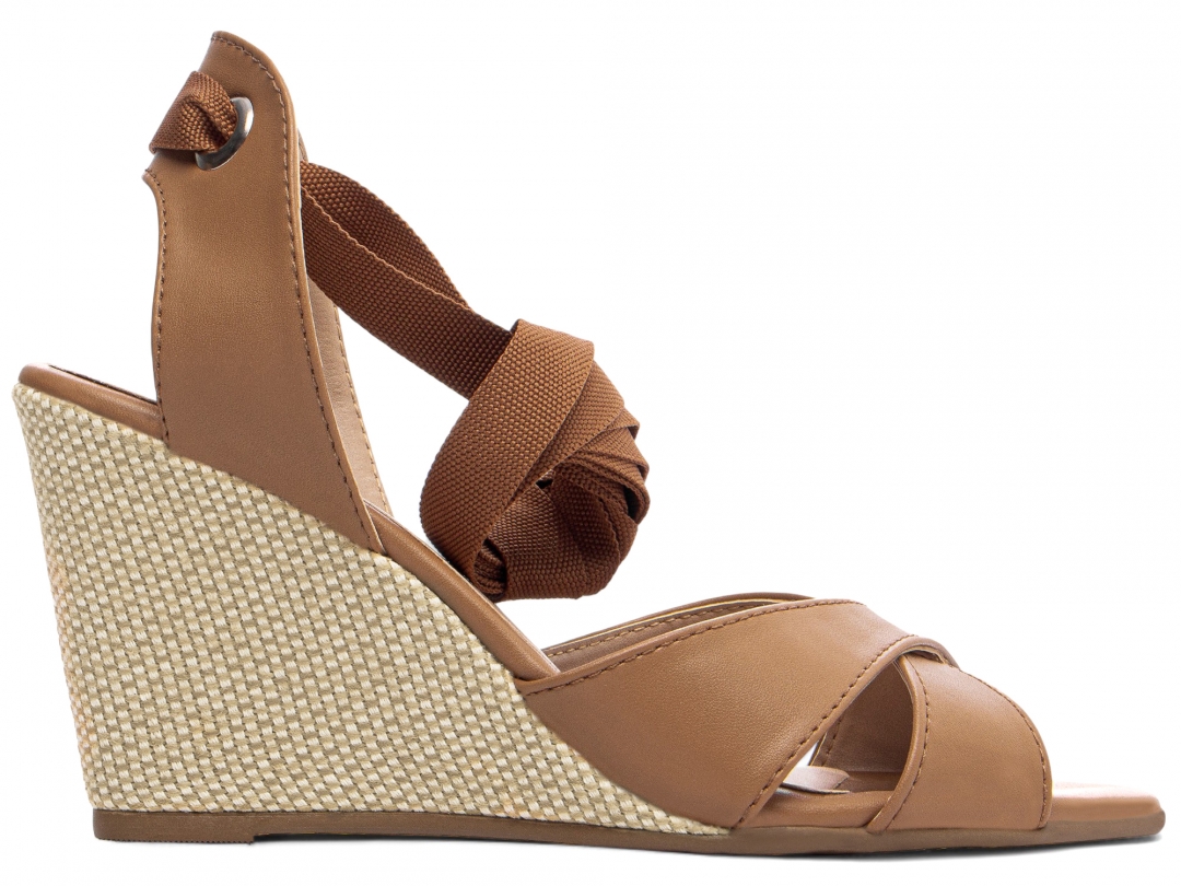 Sandália Plataforma de Cunha Anabela - Imagem 5