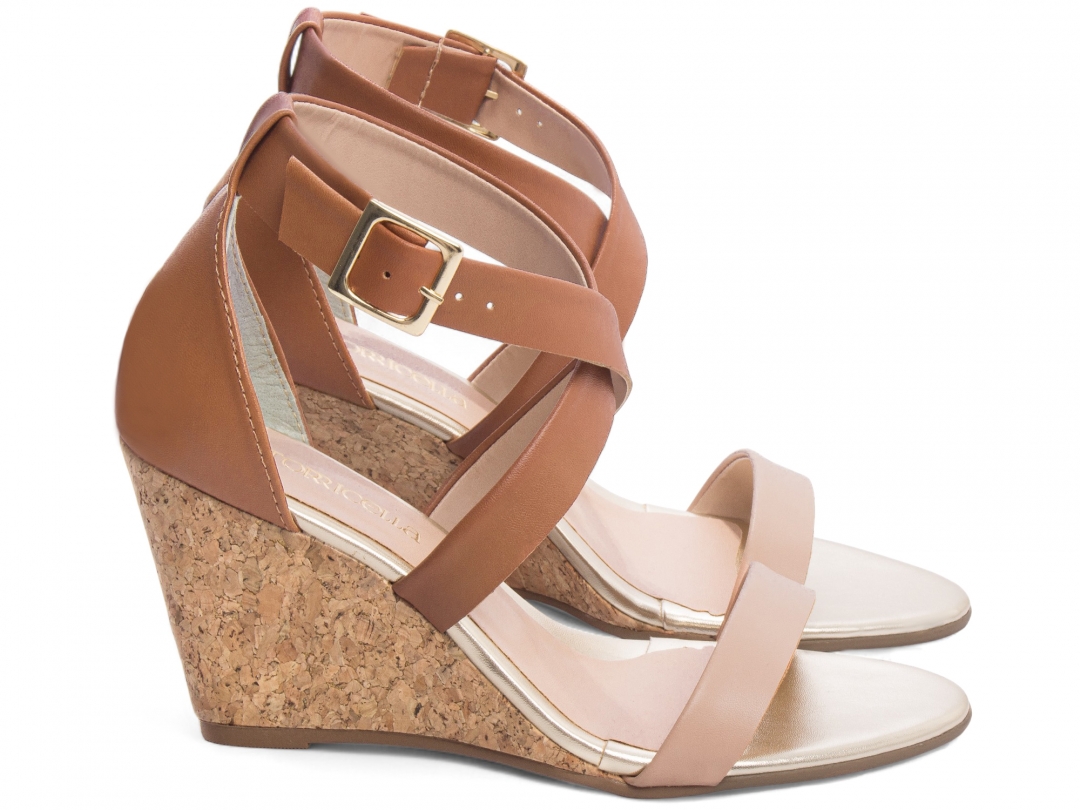 Sandália Plataforma de Cunha Anabela - Imagem 4